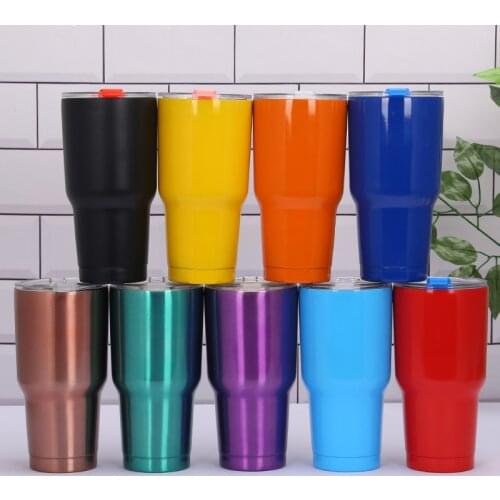 30oz Travel Mug Insulated Tumbler Stainless Steel Car Ice Cup Camping Double Wall Vacuum Insulation Water Coffee Cups with Lid