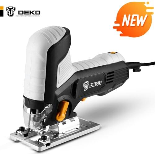 DEKO High Power Jig Saw 6 Variable Speed multi-angle Electric Saw with Blades, Metal Ruler, Allen Wrench Jigsaw Power Tools