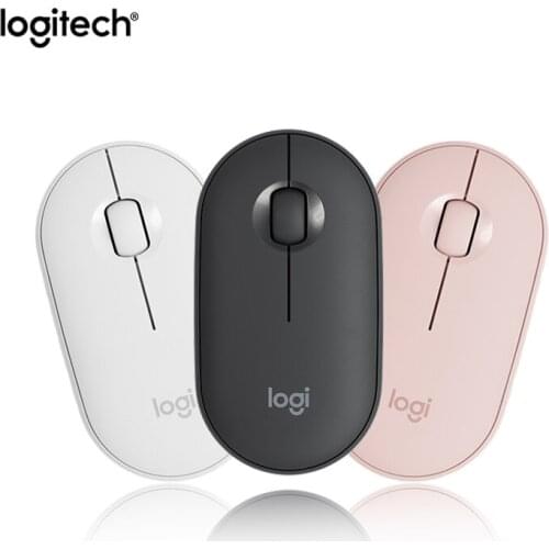 Logitech PEBBLE Bluetooth Soft Silent Wireless Mouse Thin&Light Portable Modern 1000DPI 100g High Precision Optical Tracking