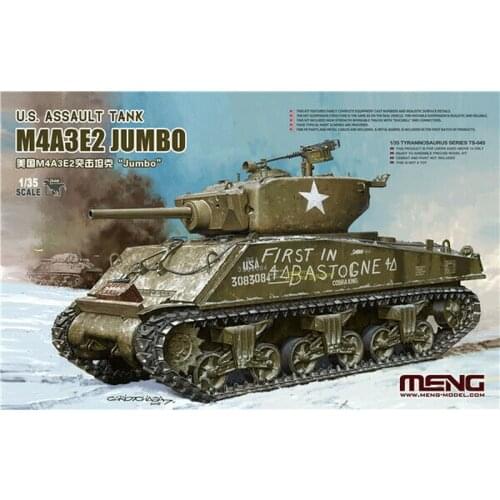 MENG TS-045 1/35 U.S. ASSAULT TANK M4A3E2 JUMBO TRRANNOSAURUS MODEL 2020