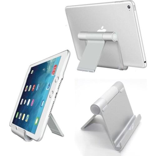 Fashion Folding Aluminum Tablet PC Stand Adjustable Angle Multifunctional Bracket Desktop Mobile Phone Holder for All Tablet