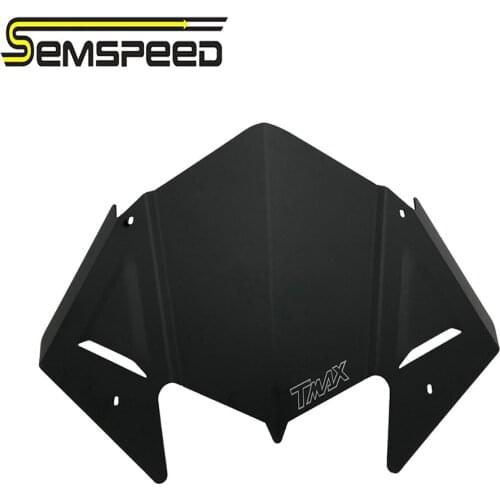 SEMSPEED Motorcycle For Yamaha T-MAX 530 TMAX530 2017-2019 CNC Windshield Windscreen Cover Aluminum Alloy Wind Shield Deflectore