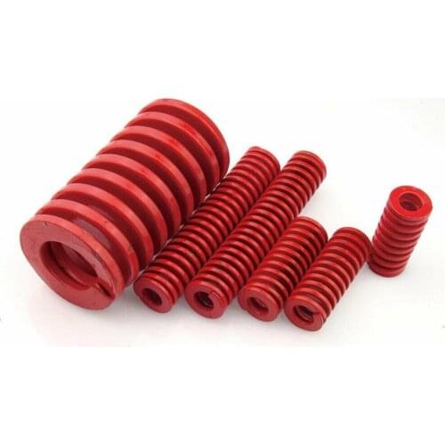 Outer Diameter 16mm Red Medium Load Compression Spring, 1Pcs, Loading Die Mold Spring Inner Diameter 8mm Length 20-65mm