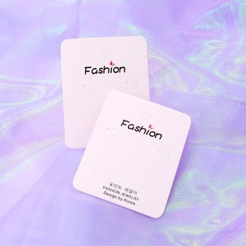 New 100pcs/lot Mini Ear Studs Display Cards 6x7.5cm Printing Fashion Butterfly Trendy Paper Price Tag Custom Size And Logo Extra