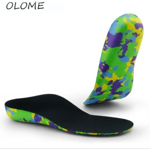 1 Pair High Quality Childrens Flat Foot Orthopedic Insole X / O Foot Arch pad Correction Orthopedic Insoles