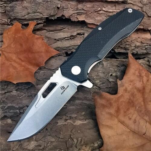 Outdoor Tactical Camping Hunting Survival Pocket Quick Folding Knife High Quality D2 Blade G10 Handle Fruit EDC Hand Tool Knives