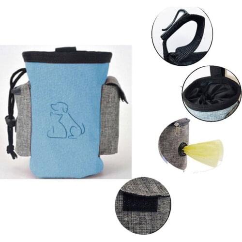 Portable Dog Walking Snack Treat Bags Dog Training Supplies Pouch Detachable Pets Feed Pocket Pouch Puppy Snack Reward Waist Bag