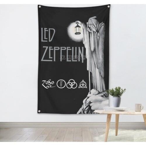 Rock Band Posters Banners & Flags Hip hop\Jazz\Reggae\Heavy Metal Music Poster Tapestry Hanging Painting Background Decor Cloth