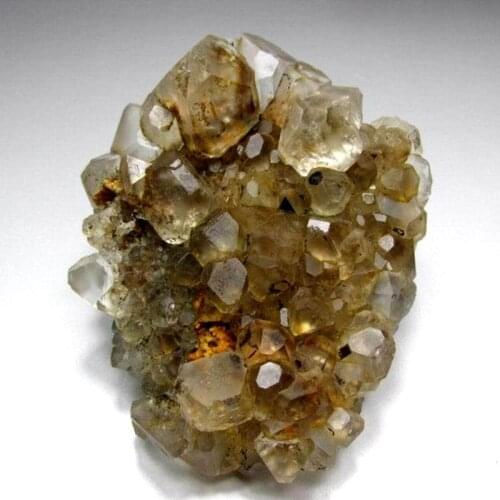 455g Water Clear Colorless Fluorite Cluster on Marix - crystals and stones healing Mineral specimen Home Decor feng shui