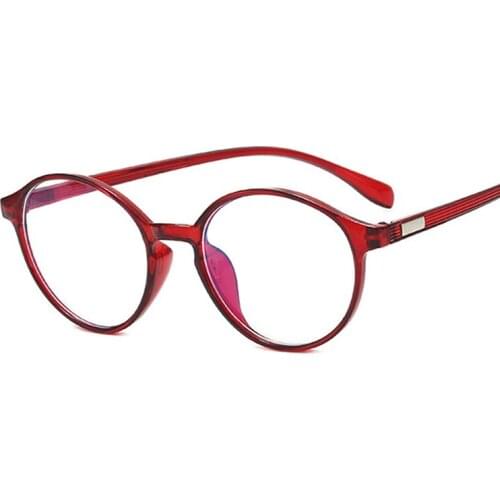 Vintage Round Clear Glasses Women Transparent Frame Eyeglasses Optical Lens Eyewear Anti Blue Comfort Light Gafas Cat Eye