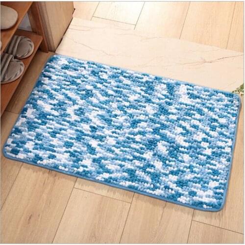 Absorbent Non-slip Mat in the Bathroom Household Bedroom Kitchen Bedside Carpets for Living Room Two-color Floor Rug