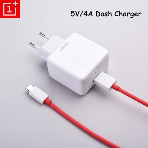 Oneplus 5V/4A EU Dash Charger USB Fast Charging Adapter 100cm USB Dash Cable For One Plus 1+ 3 3T 5 5T 6 6T 7 7T Pro