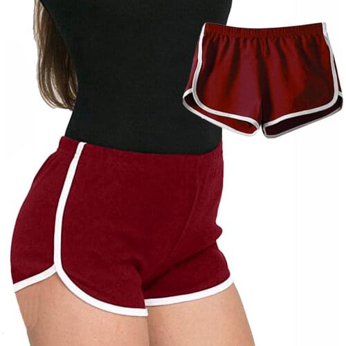 Women Sports Shorts Gym Workout Waistband Running Jogging Summer Beach Short Pants Plus Size S-XXL