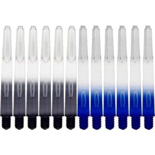 12/6pcs Blue Black 40mm Nylon Plastic Darts Shafts 2BA For Professional Dardos Accessories