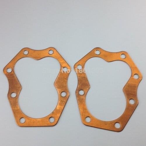 2pcs/lot,Original CJK750 Ural Cylinder Head SOLID copper gaskets M1/M72/R71 Suit Bavarian KC750 K750 Motor Parts