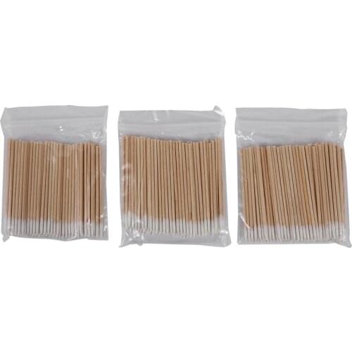 300pcs Cosmetics Permanent Makeup Health Care Ear Jewelry Cleaning Stick Bud Tip Kapok Head Cotton Swab