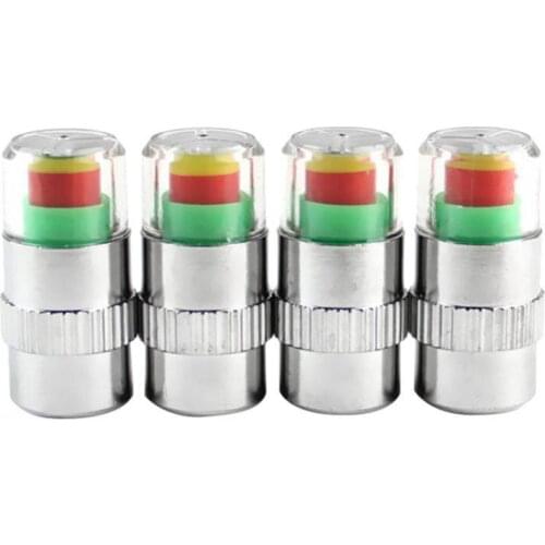 4Pcs Car Auto Tire Pressure Monitor Tyre Gage Alert Sensor Indicator Valve Caps датчик давления в шинах датчики давления шин
