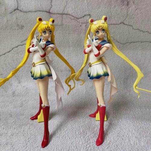 Anime Flash Charm Tsukino Usagi Sparkle Sailor PVC Action Figures Anime Figure Collection Model Toys Doll Gift