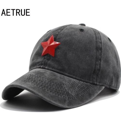 AETRUE New Baseball Cap Men Women Hats For Men Snapback Caps Cotton Casquette Brand Bone Gorras Five Star Baseball Hat Cap 2018