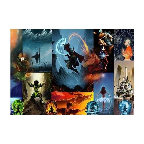 More Style Choose Avatar The Last Airbender Art Print Silk Poster Home Wall Decor 24x36inch