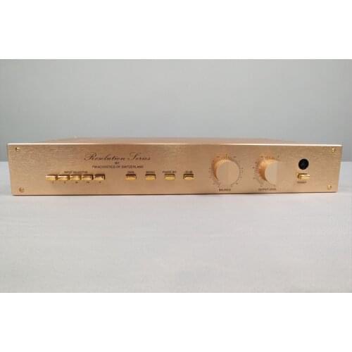 All Aluminum Alloy FM255 Fever Preamp Chassis Gold DIY Case Size W444 H68 D265