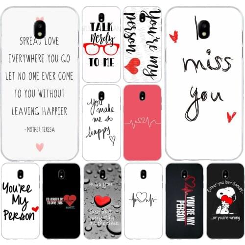 145H You're My Person Soft Silicone Tpu Cover phone Case for Samsung j3 j5 j7 2016 2017 a3 2016 a5 2017 a6 2018