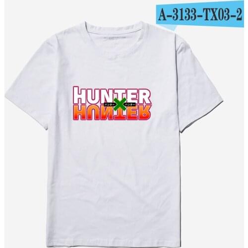 Hunter X Hunter Hisoka T-shirt White Simple Tops Anime Harajuku Men/Women Summer Fashion T shirt HunterXHunter Hisoka Tees Tops