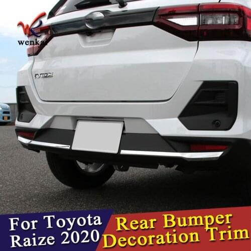 ABS Chrome Rear Bumper Cover Trim Fit For toyota Raize Car Accessories Daihatsu Rocky