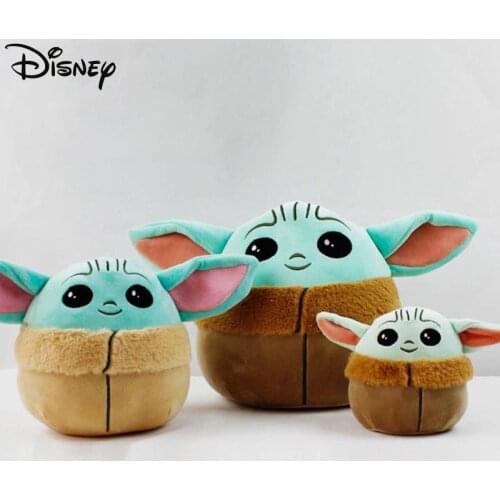 Disney Yoda Baby Mandalorian Figure Stuffed Plush Toy Star Wars Children Pillow Cushion Decorative Doll Creative Gift For Kid