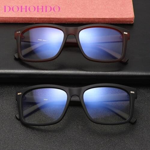 Anti Blue-Light Computer Glasses Women Blue Light Coating Game Glasses For Computer Protection Eye Men Retro Spectacle Frames