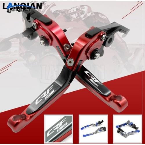 Hot CNC Motorcycle Adjustable Folding Brake Clutch Lever For Honda Africa Twin CRF 1000L 2015-2018 2019 CRF 1000 L With CRF1000L