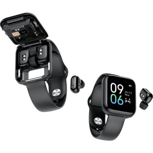 2021 Fashion BLE headest smart bracelet X5 SmartWatch Fitness ANDROID Music Heart Band Flash TWS smart watch with earphone