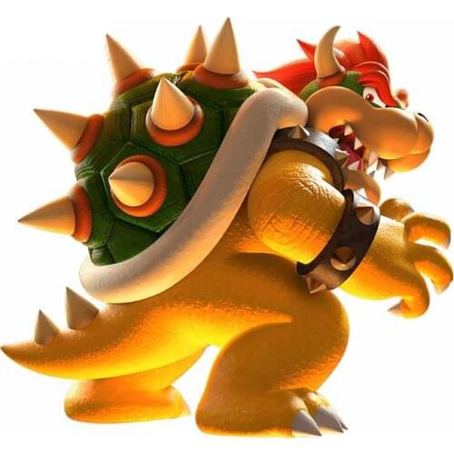 Personality Car Stickers for Bowser Super Mario Material Waterproof Decal Graffiti Occlusion Scratch Decor 13cm X 12cm