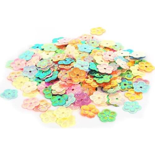 New 450-2000pcs 4X8mm/13mm Sequin Flower/Leaf for Clothing Accssory DIY Craft Scrapbooking Wedding Art Decoration Jewelry Making
