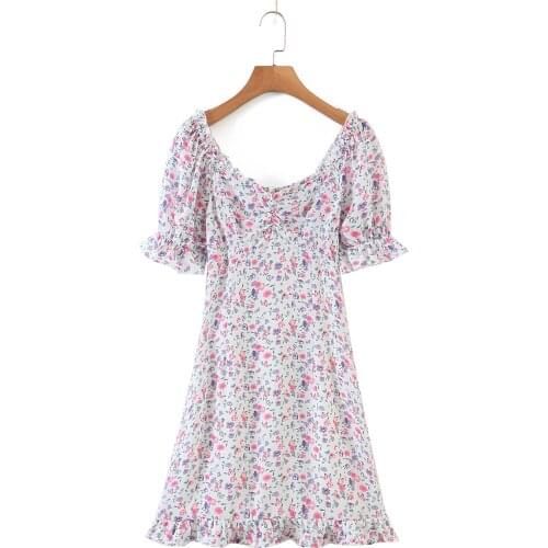 JC·KILIG Womens 2021 Spring New Skirt Lace Waist Square Collar Versatile Beach Holiday Skirt D9097