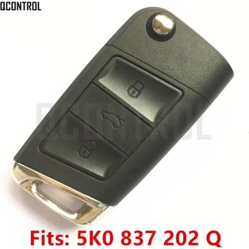 QCONTROL Upgraded Car Remote Key for VW/VOLKSWAGEN Auto Beetle/Caddy/Eos/Golf/Jetta/Polo/Scirocco/Tiguan/Touran/Up 434MHz