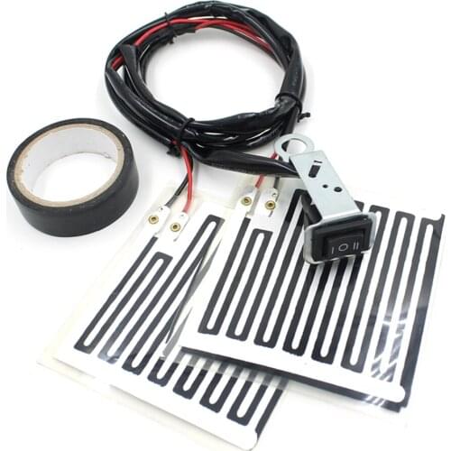 Motorcycle Electric Heating Handlebar Warmer Grip Warmer 12V Heated Grips for Handlebar Heater Warmer Pads with Switch Control