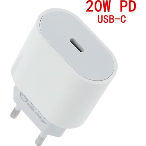 Original 20W PD Power Adapter Charger For apple iPhone 12 Pro Max Mini USB-C Fast charger Type C QC 4.0 3.0 for iphone 11 XS 8 5