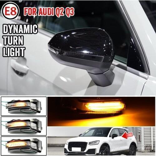 Suitable for Audi Q2 GA Q3 F3 Dynamic LED Blinker Indicator Mirror Turn Light Signal Repeater Car Styling Accessories