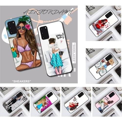 PENGHUWAN Hot baby girl Phone Case Cover for Samsung S20 plus Ultra S6 S7 edge S8 S9 plus S10 5G