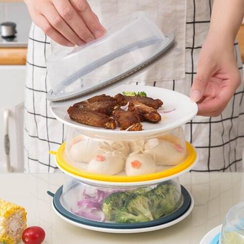 Silicone Fresh-Keeping Lid Kitchen Organization Reusable Sealed Dust Cover Microwave Lids Food Cover Storage Containers