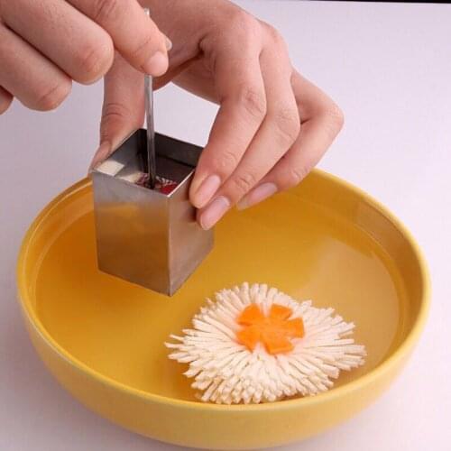 Handy Square Grids Shaped Tofu Cutter Stainless Steel Slicer Manual Press Shredder Kitchen Cooking Fruit & Vegetable Carving