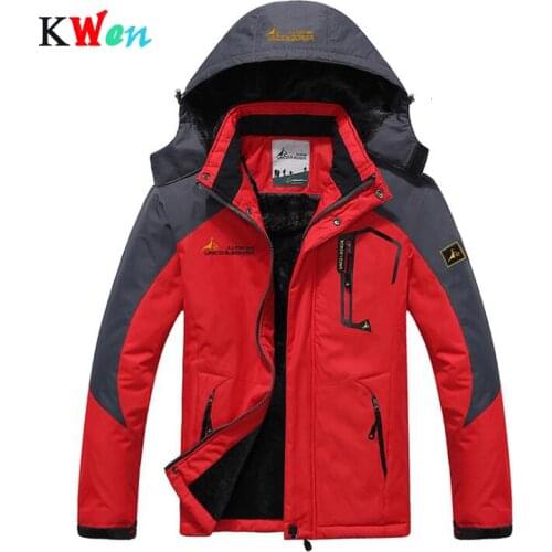 Windproof Winter Parka Men Windbreak Velvet Thick Warm Fur Military Hooded Anorak Overcoat Men 's Outwear Jackets trench coat