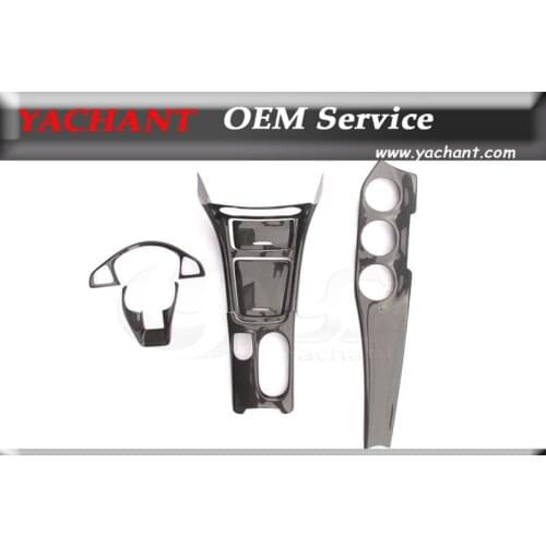 Dry Carbon Fiber Interior Trim Fit For 2015-2016 MB A CLA GLK Class W176 W117 X156 LHD Interiror Trim Kit