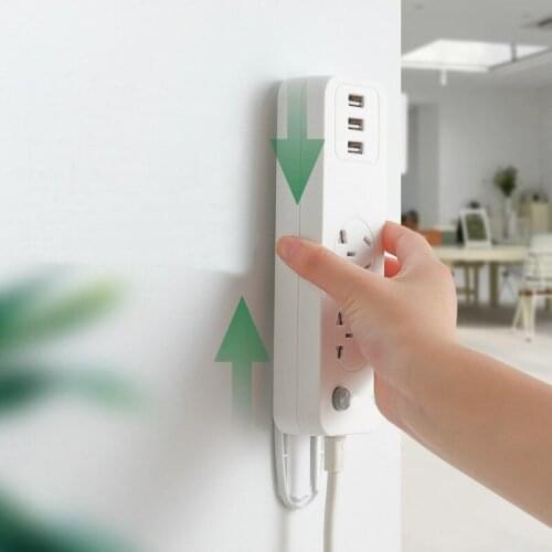 Magic Plug Holder Seamless Punch-free Plug Sticker Wall Fixer Fixator Plug-in Removable Wall-Mounted Fixer Self-Adhesive