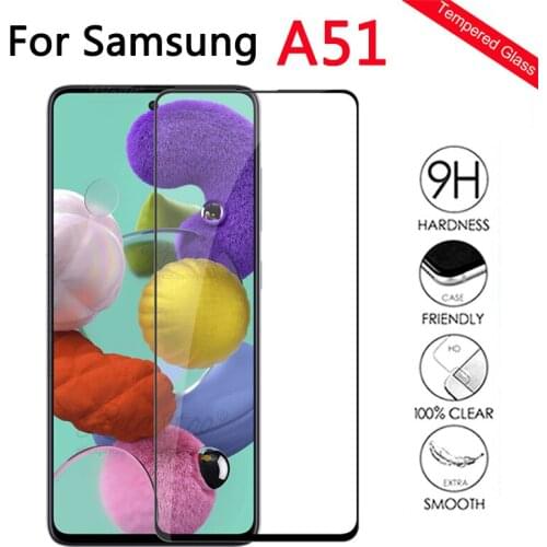 Protective Glass For Samsung A51 A 51 A515F Full cover Tempered glass For Galaxy A51 SM-A515F/DS Screen Protector 6.5" Film 9h