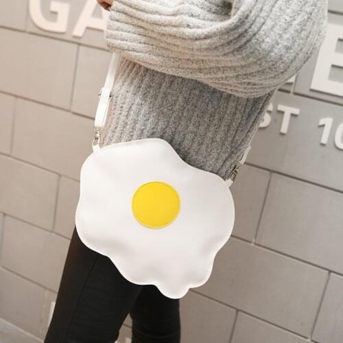 Women bag PU Flap Single Casual Solid Zipper Shoulder Bags Poached Egg Korea Originality phone bag purse