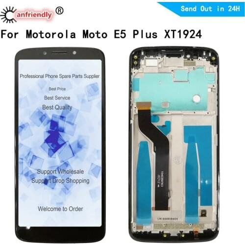 6.0" LCD For Motorola Moto E5 Plus XT1924 XT1924-1 Lcd Screen Display+Touch Glass Digitizer Assembly Moto E Plus (5th Gen) lcd