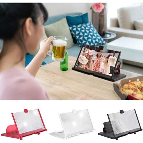 Universal Mobile Phone Screen Magnifier 3D Enlarger Magnifying Video Amplifier Projector Bracket Desktop Holder Stand For Phone