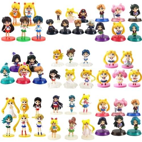 4-11cm Cartoon Figure Doll PVC Model Decoration Toys